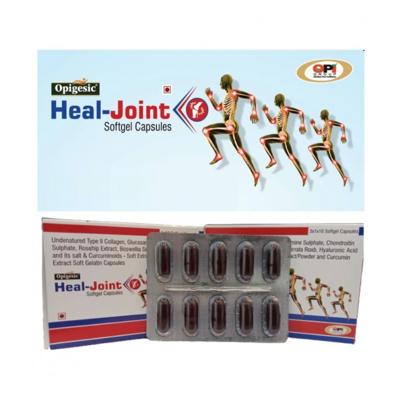 OPIGESIC HEAL-JOINT Softgel Capsule 10 no.s Pack Of 1 OPIGESIC HEAL-JOINT Softgel Capsule 10 no.s Pack Of 1
