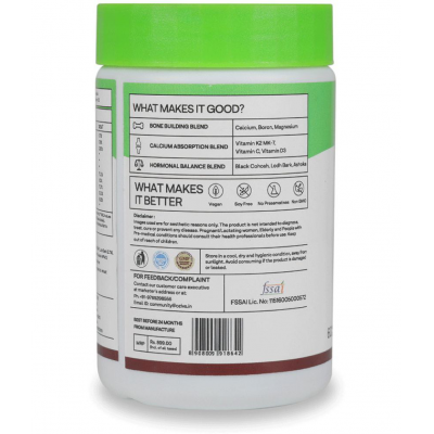 OZiva HerBones for Women, 60 veg capsules | For Stronger Bones, Certified Vegan