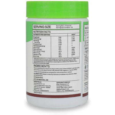 OZiva HerBones for Women, 60 veg capsules | For Stronger Bones, Certified Vegan