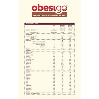 Obesigo Meal Replacement Shake (Chocolate) 350 gm