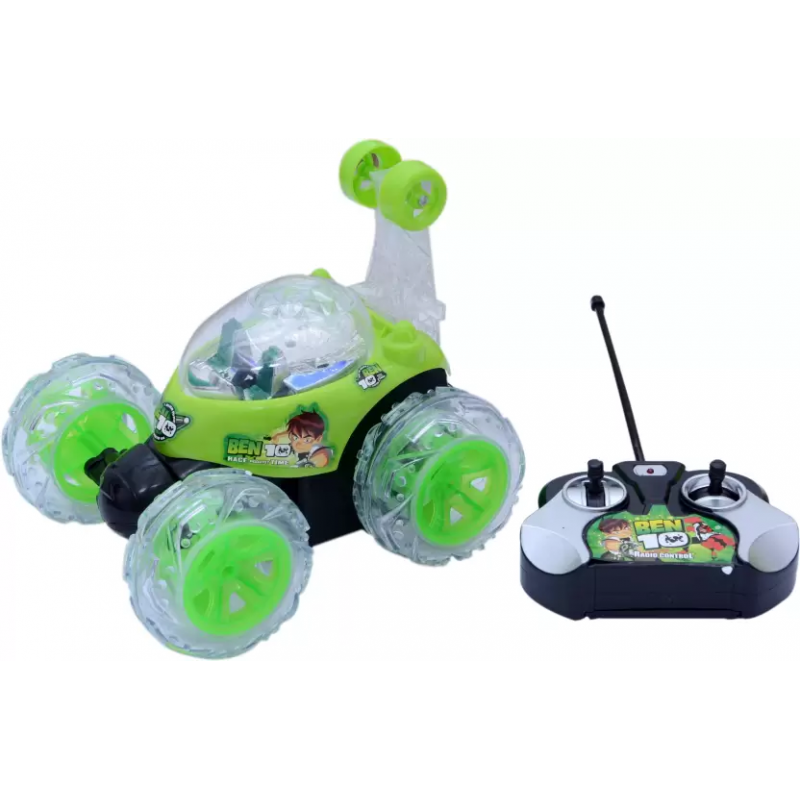Oh Baby Rechargeable Remote Control Stunt Car Toy with Light & Soundfor Kids