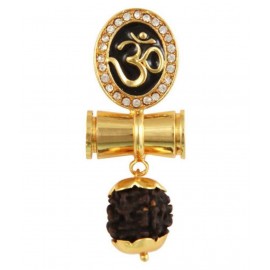 Om With Damru Rudrakash LOCKET/SHIV SHAKTI KAVACH