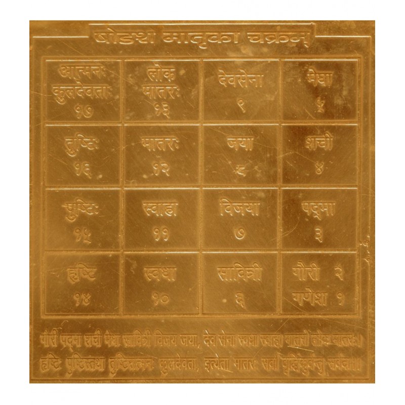 Omkar Shodas Matruka Chakram Copper Yantra
