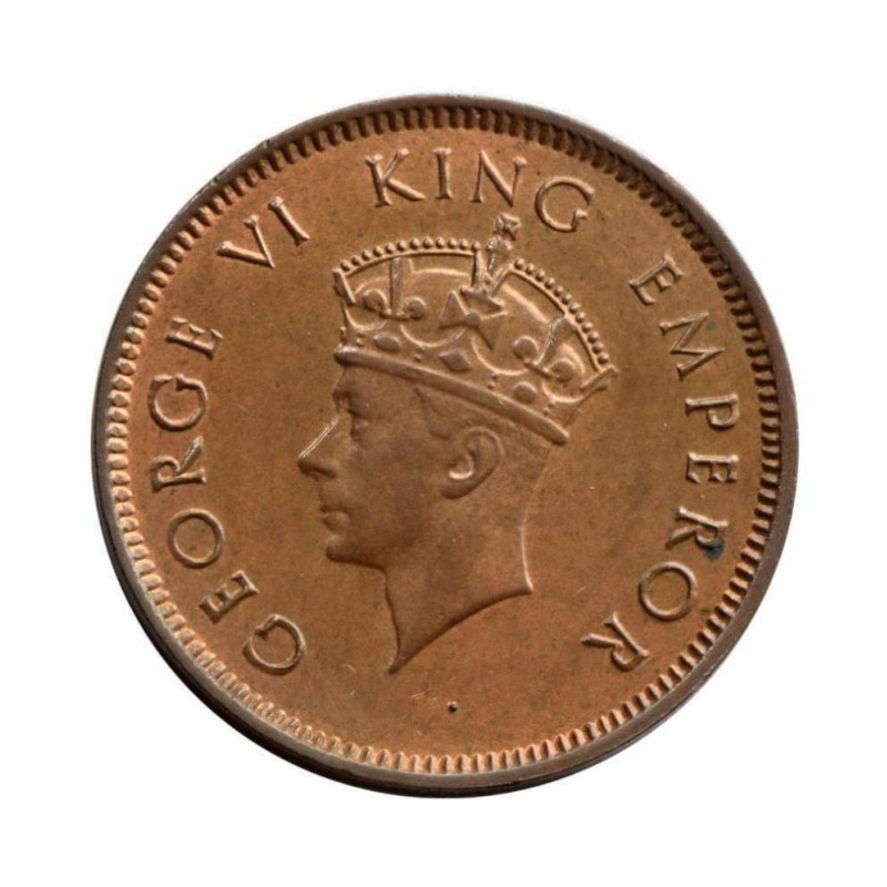 One Quarter Anna - George VI King & Emperor (1939-42) Bronze Coin. ★ Gem Un-Circulated Condition, 100% Authenticity Assurance.  (Note: Buyer may Recieve any date between 1939-42) One Quarter Anna - George VI King & Emperor (1939-42) Bronze Coin. ★ Gem Un-Circulated Condition, 100% Authenticity Assurance.  (Note: Buyer may Recieve any date between 1939-42)