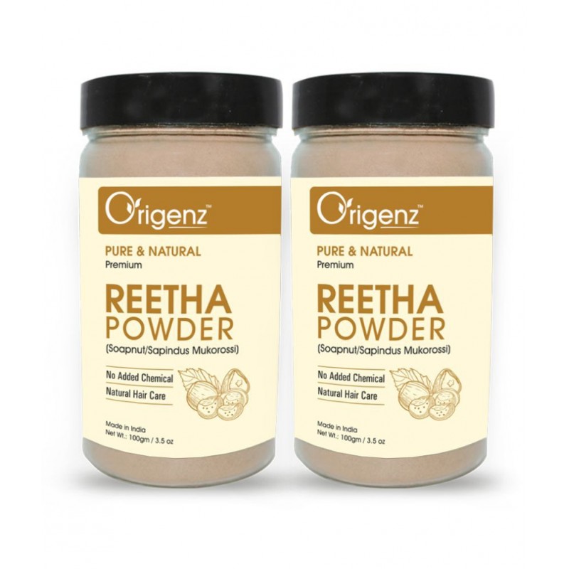 Origenz Reetha Powder Pack for Healthy Hair (100gm, Pack of 2)