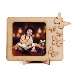 PARAMOUNT TOYS Wood TableTop Brown Single Photo Frame - Pack of 1