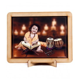 PARAMOUNT TOYS Wood TableTop Brown Single Photo Frame - Pack of 1