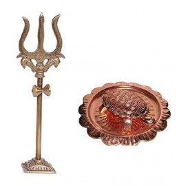 PAYSTORE - Brass Trishul ( Pack of 2 ) PAYSTORE - Brass Trishul ( Pack of 2 )