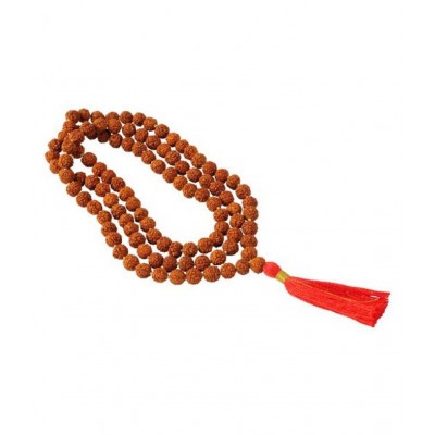 PAYSTORE 5 Mukhi Nepal Rudraksha Mala with 108+1 Beads (7-8mm) - Original With Lab Certification