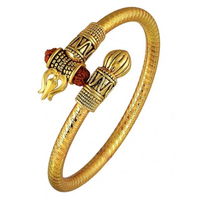 PAYSTORE Adjustable Trishul Damroo Rudraksha Bahubali Kada Bracelet Mahakal For Men Boys Girls PAYSTORE Adjustable Trishul Damroo Rudraksha Bahubali Kada Bracelet Mahakal For Men Boys Girls