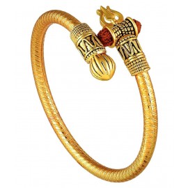 PAYSTORE Adjustable Trishul Damroo Rudraksha Bahubali Kada Bracelet Mahakal For Men Boys Girls