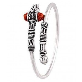 PAYSTORE Adjustable Trishul Damroo Rudraksha Bahubali kada Bracelet Mahakal For Men Boys Girls