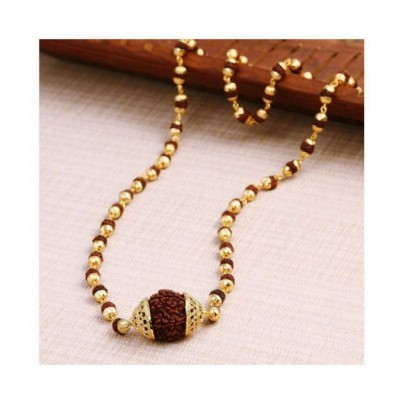 PAYSTORE Combo of Bahubali Rudraksha Mala with Big Rudraksha Pendand in Gold Plated Cap with black leather trishul braclet PAYSTORE Combo of Bahubali Rudraksha Mala with Big Rudraksha Pendand in Gold Plated Cap with black leather trishul braclet