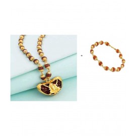 PAYSTORE Combo of Original Nepali Rudraksh Mala with kaju ganesh pendet and rudraksha cap braclet Premium Quality PAYSTORE Combo of Original Nepali Rudraksh Mala with kaju ganesh pendet and rudraksha cap braclet Premium Quality