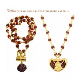 PAYSTORE Combo of Shiv Rudraksha Mala + Ganpati Kaju Rudraksha Mala Gold-plated Plated Brass Chain Set Premium Quality PAYSTORE Combo of Shiv Rudraksha Mala + Ganpati Kaju Rudraksha Mala Gold-plated Plated Brass Chain Set Premium Quality