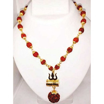 PAYSTORE Combo of gold plated rudraksha cap damru mala with cap braclet. Premium quality PAYSTORE Combo of gold plated rudraksha cap damru mala with cap braclet. Premium quality