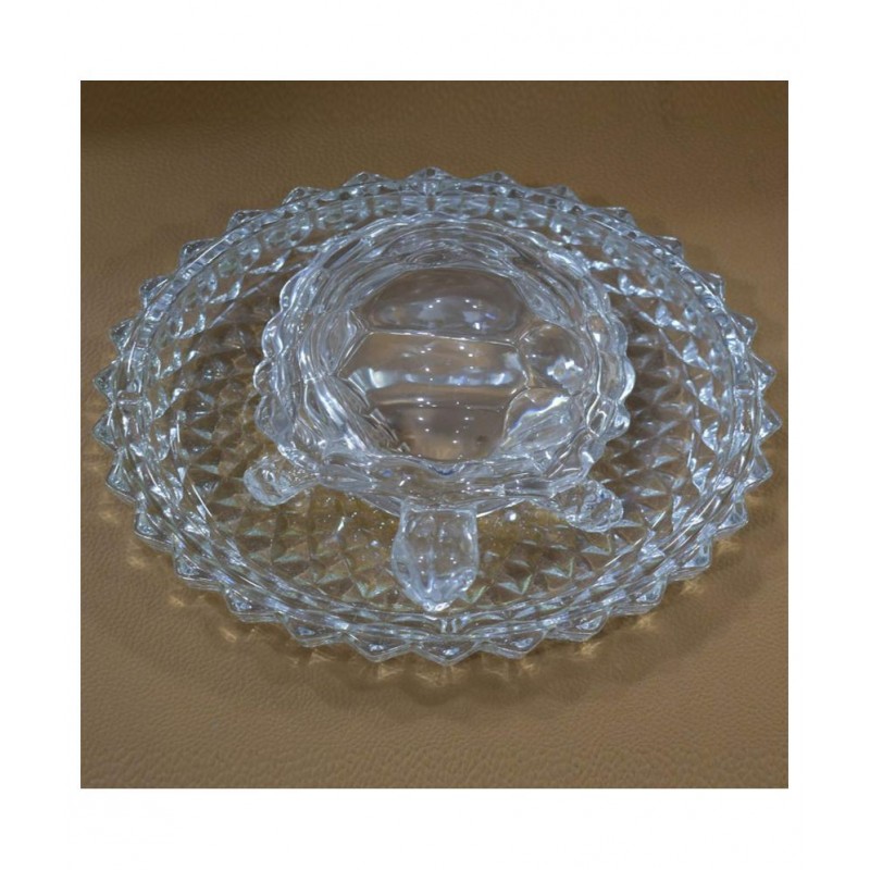 PAYSTORE Crystal Feng Shui Turtle With Plate PAYSTORE Crystal Feng Shui Turtle With Plate