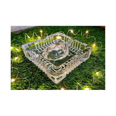 PAYSTORE Crystal Turtle Tortoise with Plate for Feng Shui and Vastu Best Gift for Career and Good Luck Set Showpiece PAYSTORE Crystal Turtle Tortoise with Plate for Feng Shui and Vastu Best Gift for Career and Good Luck Set Showpiece