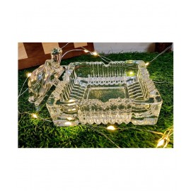 PAYSTORE Crystal Turtle Tortoise with Plate for Feng Shui and Vastu Best Gift for Career and Good Luck Set Showpiece PAYSTORE Crystal Turtle Tortoise with Plate for Feng Shui and Vastu Best Gift for Career and Good Luck Set Showpiece