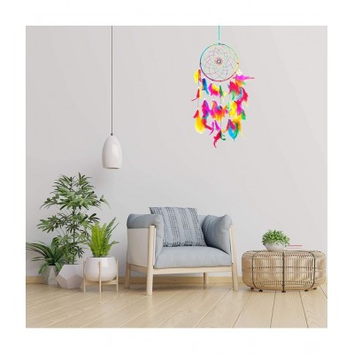 PAYSTORE Dreamcatcher Wall Hanging for Home Decor Multi Colour PAYSTORE Dreamcatcher Wall Hanging for Home Decor Multi Colour
