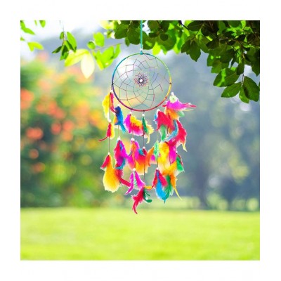 PAYSTORE Dreamcatcher Wall Hanging for Home Decor Multi Colour PAYSTORE Dreamcatcher Wall Hanging for Home Decor Multi Colour