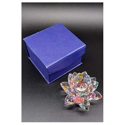 PAYSTORE Lotus Flower, Crystal Lotus for Positive Energy Good Luck, Home Decor and Gift Decorative Showpiece,Crystal Lotus Flower. 4 inch (White) PAYSTORE Lotus Flower, Crystal Lotus for Positive Energy Good Luck, Home Decor and Gift Decorative Showpiece,Crystal Lotus Flower. 4 inch (White)