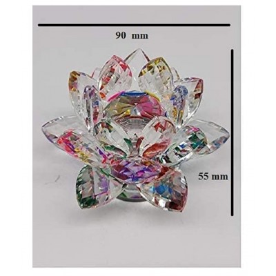 PAYSTORE Lotus Flower, Crystal Lotus for Positive Energy Good Luck, Home Decor and Gift Decorative Showpiece,Crystal Lotus Flower. 4 inch (White) PAYSTORE Lotus Flower, Crystal Lotus for Positive Energy Good Luck, Home Decor and Gift Decorative Showpiece,Crystal Lotus Flower. 4 inch (White)