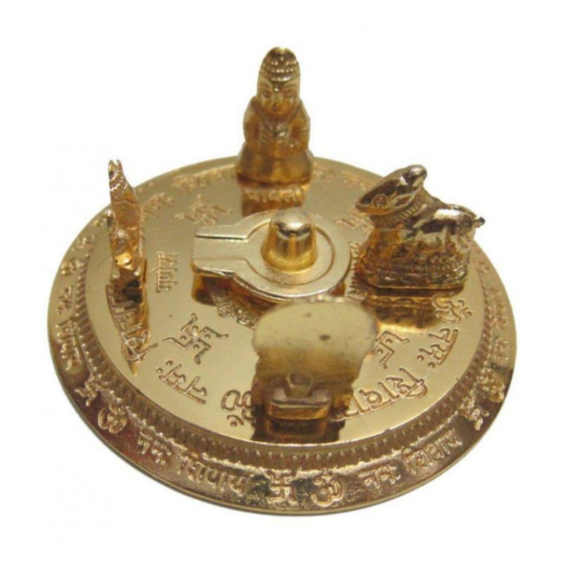 PAYSTORE Metal Handmade Shiv parivar with Shivling,shri Ganesh, shri Kartik, MATA Parvati & Shri Nandi