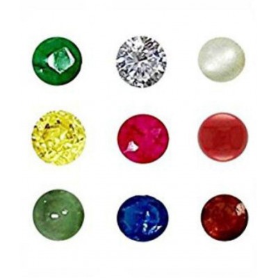 PAYSTORE NAVRATNA Set of Gems for 9 Planets/Navgrah Stone 4mm Box for Navgrah Grah Shanti, Energised gemstone