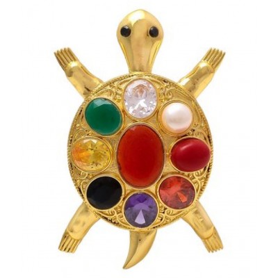 PAYSTORE Navratan Stone Tabletop Tortoise Kachua