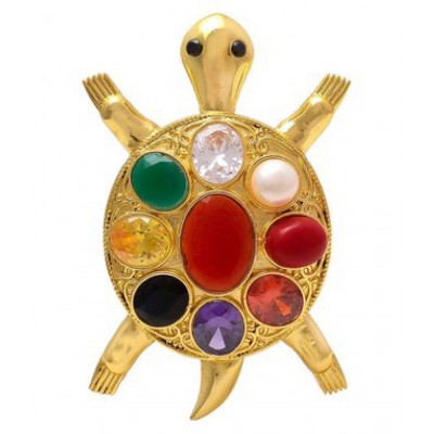 PAYSTORE Navratna Tortoise Turtle Statue for Good Luck PAYSTORE Navratna Tortoise Turtle Statue for Good Luck