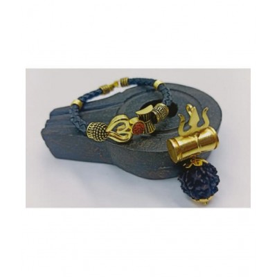 PAYSTORE Om Bracelet With Mahakal Kavach damru locket COMBO PAYSTORE Om Bracelet With Mahakal Kavach damru locket COMBO
