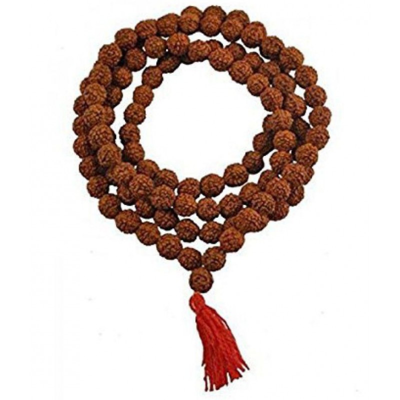 PAYSTORE Original Rudraksha Mala (06 mm to 08MM) with Certificate for Women & Men Daily Wear or Japa Mala