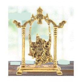 PAYSTORE Radha Krishan Aluminium Idol