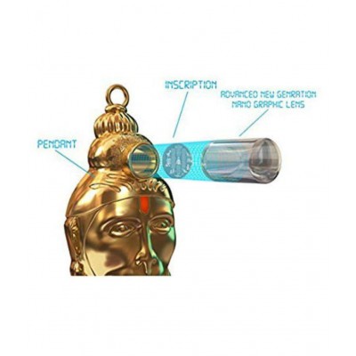 PAYSTORE Shri Hanuman Chalisa Yantra Locket Kawach with Gold Plated Chain