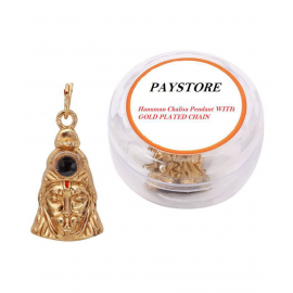 PAYSTORE Shri Hanuman Chalisa Yantra Locket Kawach with Gold Plated Chain