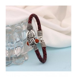 PAYSTORE Silver Plated Mahakal Rudraksha Kada For  Men & Women
