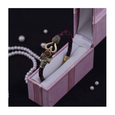 PAYSTORE Trishul Damru OM Rudraksha Gold and Silver Plated Mahadev Mahakal Shiva Bhakt