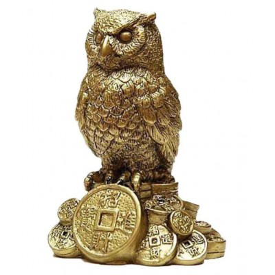 PAYSTORE Yellow Feng Shui Owl A Symbol Of Wisdom And Protection From Evil