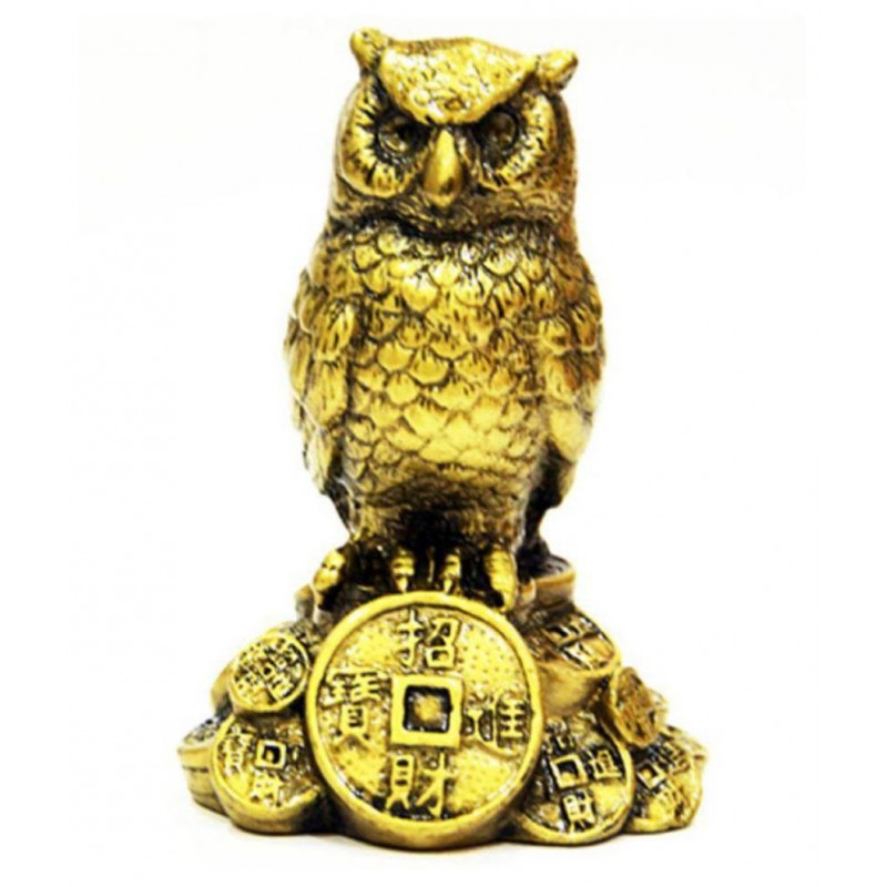 PAYSTORE Yellow Feng Shui Owl A Symbol Of Wisdom And Protection From Evil