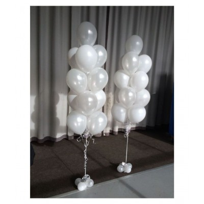 PIxelfox Happy Birthday Banner(Blue Gold) for Birthday Decoration + Fringe Curtain 2pc(3x6 Feet) + Metallic Balloons 30pc (white, blue, golden) birthday decoration kit, birthday balloon decoration combo for Boys, Girls, Kids, husband and Wife.