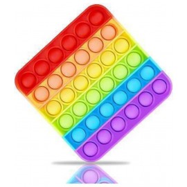 POPit Fidget Toys square shape,Push Pop Bubble Fidget Sensory Toy,Autism Special Needs Silicone Stress Relief Toy,Great Fidget Toy Sensory Toys Novelty Gifts for Girls Boys Kids Adults (Square) Gag Toy