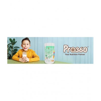 PRO360 Kids Protein for Growing,Improve Immunity/Prevent Allergies & Infection Aged 5-12 Yrs - Kesar Pista Energy Drink for Children 200 gm