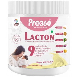 PRO360 Lacton Protein Supplement for feeding and Lactating Mothers Masala Milk Flavor Energy Drink for Adult 200 gm