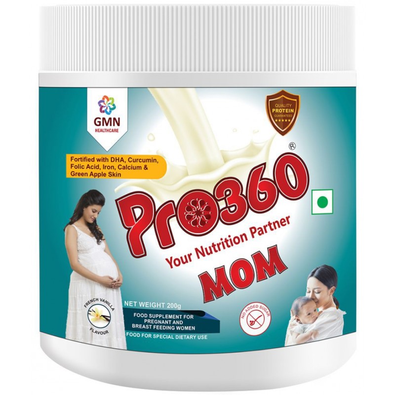 PRO360 MOM Lactation Protein Powder 200 gm French Vanilla