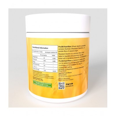 PRO360 Nutrifibre Water Soluble Fiber Health Drink Powder 250 gm