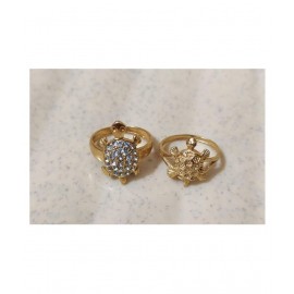 PS CREATIONS Kachua Tortoise Ring for Girl and Boys (Pack of 2)