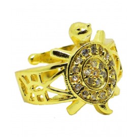 Panchdhatu GoldEN Adjustable Tortoise Ring for Men and Women