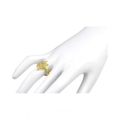 Panchdhatu GoldEN Adjustable Tortoise Ring for Men and Women