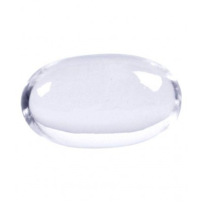 Pandit NM Shrimali White Glass Quartz Crystal Sphatik Shiva Lingam